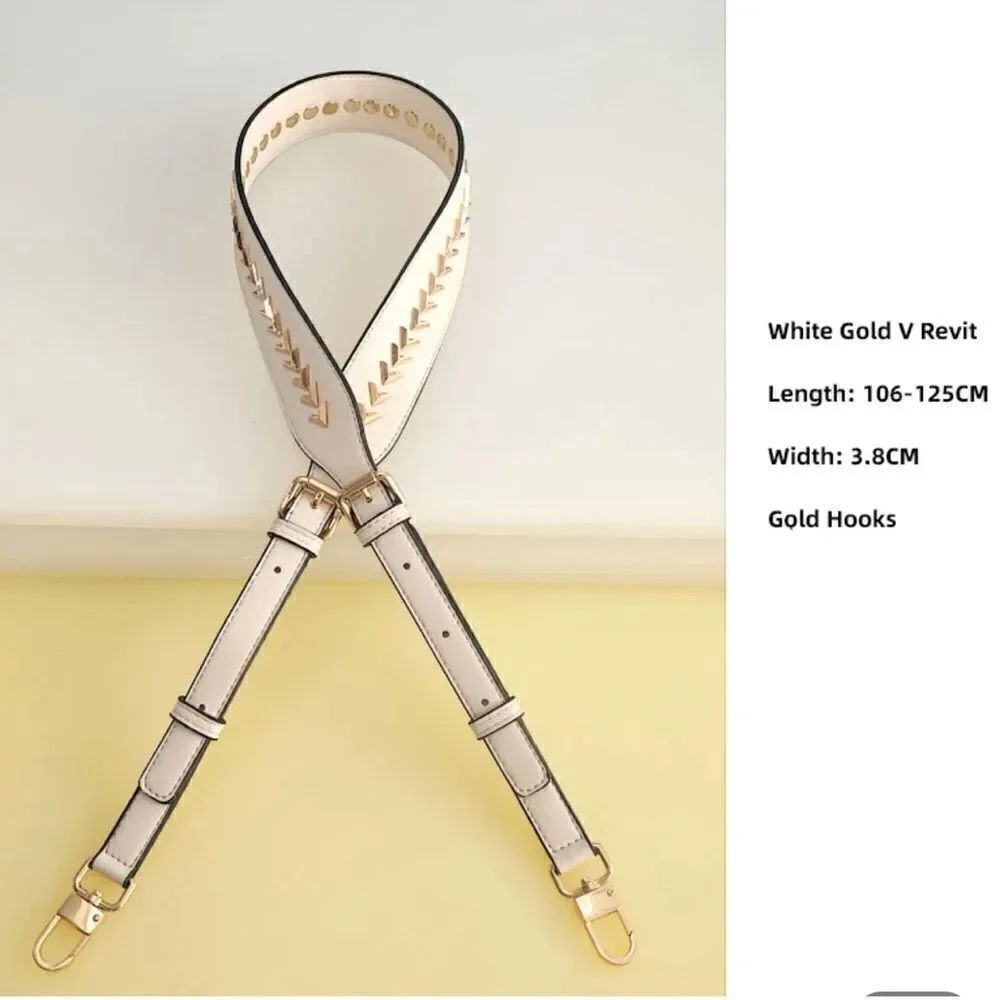 WHITE long shoulder Strap